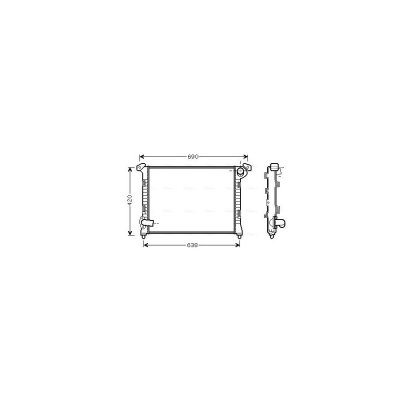 AVA DEUTSCHLAND GMBH Radiateur refroidissement du moteur BWA2314 Ava Quality Cooling