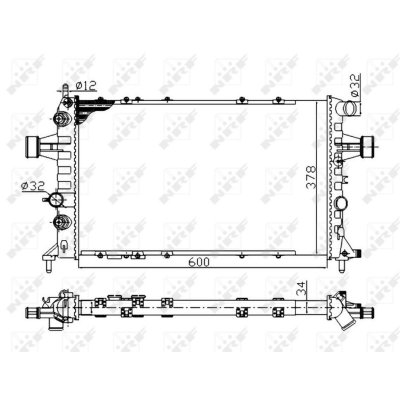 NRF Radiateur, refroidissement du moteur Classe &eacute;conomique  58178A