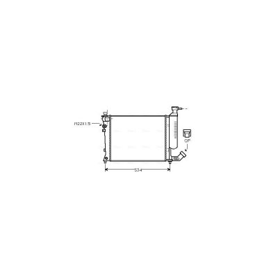 AVA DEUTSCHLAND GMBH Radiateur refroidissement du moteur CNA2059 Ava Quality Cooling