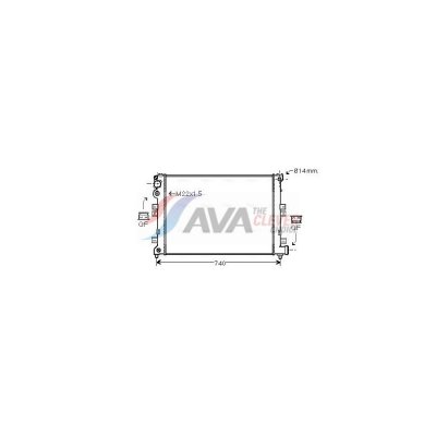 AVA DEUTSCHLAND GMBH Radiateur refroidissement du moteur CNA2089 Ava Quality Cooling