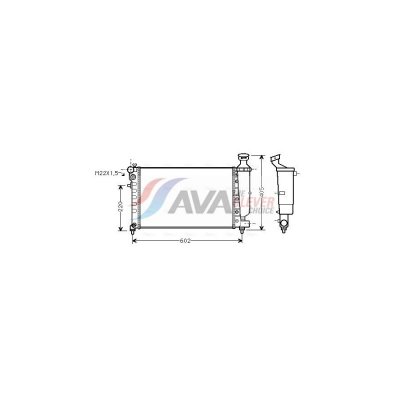 AVA DEUTSCHLAND GMBH Radiateur refroidissement du moteur CNA2118 Ava Quality Cooling