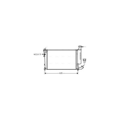 AVA QUALITY COOLING Radiateur refroidissement du moteur CNA2155 