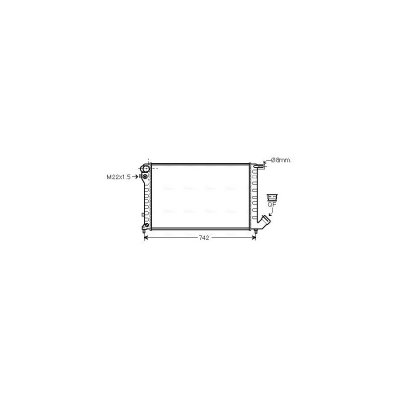 AVA QUALITY COOLING Radiateur refroidissement du moteur CNA2159 