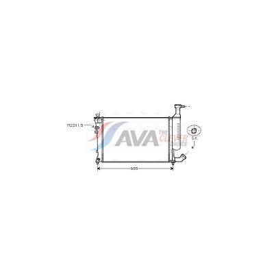 AVA DEUTSCHLAND GMBH Radiateur refroidissement du moteur CNA2168 Ava Quality Cooling