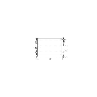 AVA QUALITY COOLING Radiateur refroidissement du moteur CR2105 