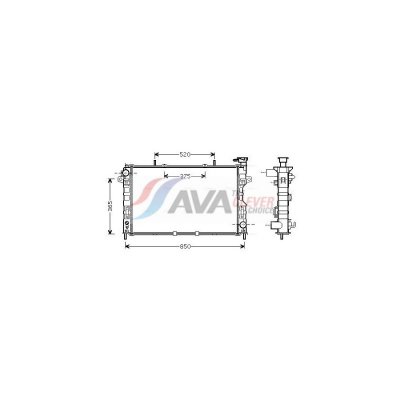 AVA DEUTSCHLAND GMBH Radiateur refroidissement du moteur CR2117 Ava Quality Cooling