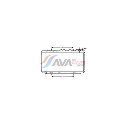 AVA DEUTSCHLAND GMBH Radiateur refroidissement du moteur DN2114 Ava Quality Cooling