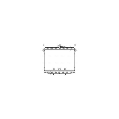 AVA DEUTSCHLAND GMBH Radiateur refroidissement du moteur DN2148 Ava Quality Cooling