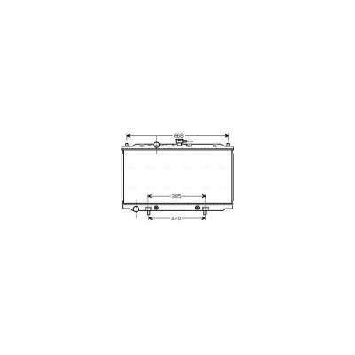 AVA DEUTSCHLAND GMBH Radiateur refroidissement du moteur DN2219 Ava Quality Cooling