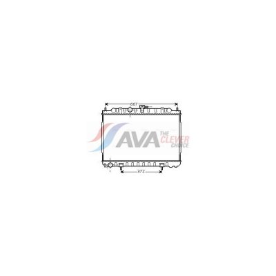 AVA DEUTSCHLAND GMBH Radiateur refroidissement du moteur DN2238 Ava Quality Cooling