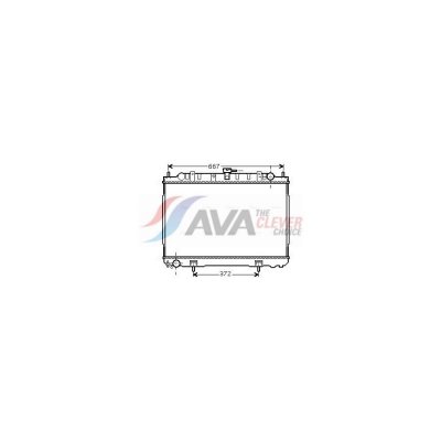 AVA DEUTSCHLAND GMBH Radiateur refroidissement du moteur DN2241 Ava Quality Cooling