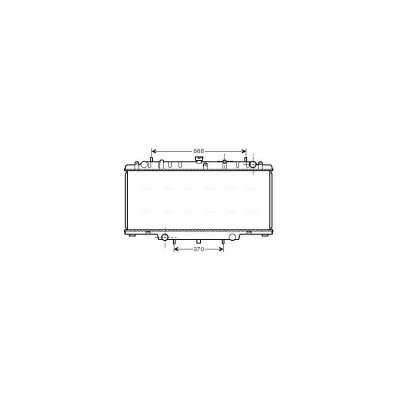 AVA DEUTSCHLAND GMBH Radiateur refroidissement du moteur DN2246 Ava Quality Cooling