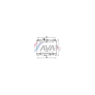 AVA DEUTSCHLAND GMBH Radiateur refroidissement du moteur DN2338 Ava Quality Cooling