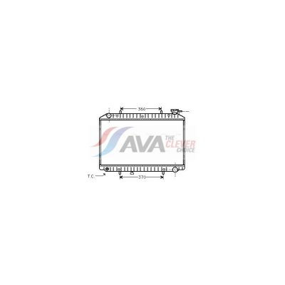 AVA QUALITY COOLING Radiateur refroidissement du moteur DNA2171 