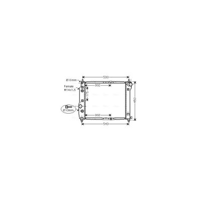 AVA QUALITY COOLING Radiateur refroidissement du moteur DWA2069 