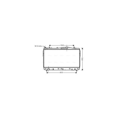 AVA DEUTSCHLAND GMBH Radiateur refroidissement du moteur DWA2073 Ava Quality Cooling