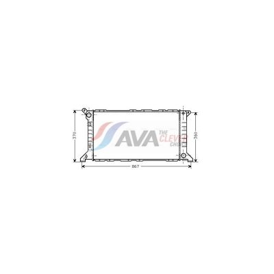 AVA DEUTSCHLAND GMBH Radiateur refroidissement du moteur FD2206 Ava Quality Cooling
