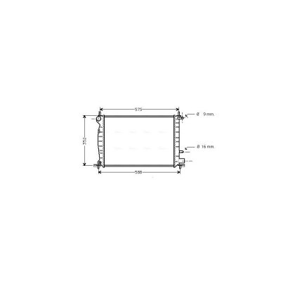 AVA QUALITY COOLING Radiateur refroidissement du moteur FD2219 