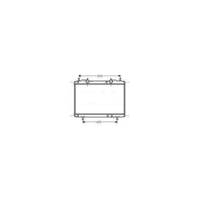 AVA DEUTSCHLAND GMBH Radiateur refroidissement du moteur FT2167 Ava Quality Cooling