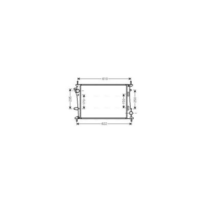 AVA DEUTSCHLAND GMBH Radiateur refroidissement du moteur FT2329 Ava Quality Cooling