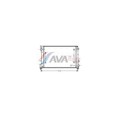 AVA DEUTSCHLAND GMBH Radiateur refroidissement du moteur FT2390 Ava Quality Cooling