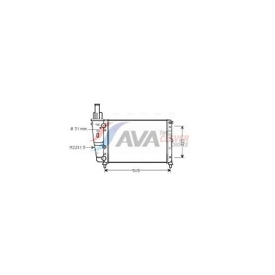 AVA DEUTSCHLAND GMBH Radiateur refroidissement du moteur FTA2138 Ava Quality Cooling