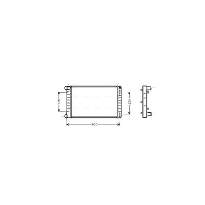 AVA DEUTSCHLAND GMBH Radiateur refroidissement du moteur FTA2212 Ava Quality Cooling
