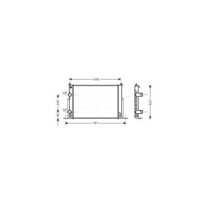 AVA DEUTSCHLAND GMBH Radiateur refroidissement du moteur FTA2244 Ava Quality Cooling
