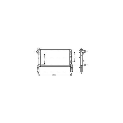 AVA QUALITY COOLING Radiateur refroidissement du moteur FTA2263 