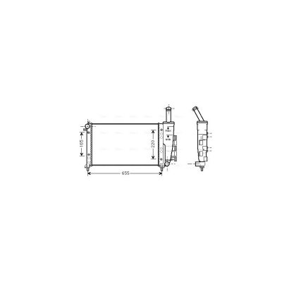 AVA DEUTSCHLAND GMBH Radiateur refroidissement du moteur FTA2275 Ava Quality Cooling