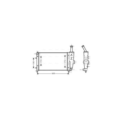 AVA DEUTSCHLAND GMBH Radiateur refroidissement du moteur FTA2281 Ava Quality Cooling
