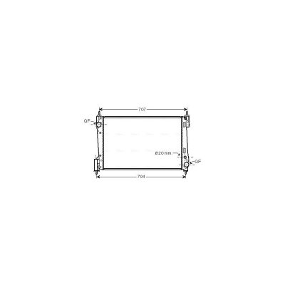 AVA DEUTSCHLAND GMBH Radiateur refroidissement du moteur FTA2311 Ava Quality Cooling