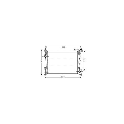 AVA QUALITY COOLING Radiateur refroidissement du moteur FTA2318 