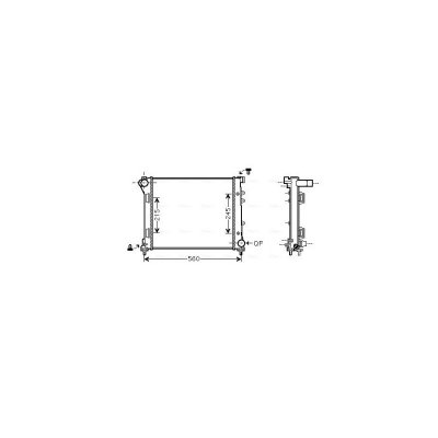 AVA QUALITY COOLING Radiateur refroidissement du moteur FTA2387 