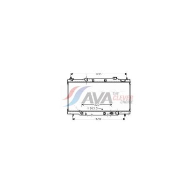 AVA QUALITY COOLING Radiateur refroidissement du moteur HD2166 