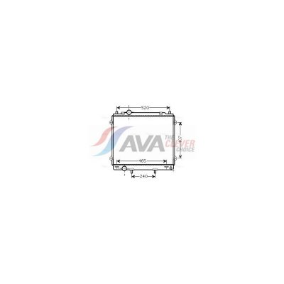 AVA DEUTSCHLAND GMBH Radiateur refroidissement du moteur HY2163 Ava Quality Cooling