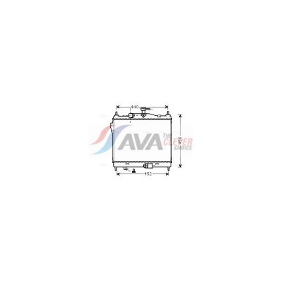 AVA QUALITY COOLING Radiateur refroidissement du moteur HY2205 