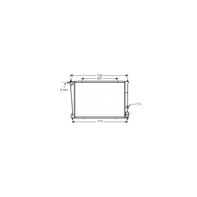 AVA DEUTSCHLAND GMBH Radiateur refroidissement du moteur HYA2049 Ava Quality Cooling