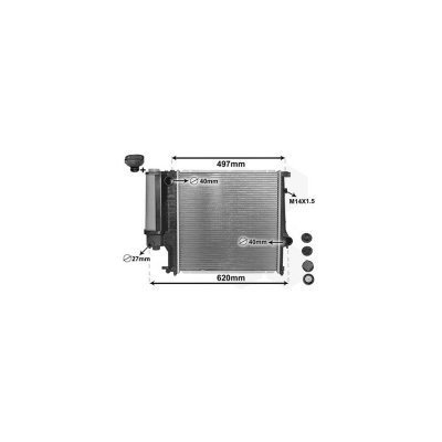 INTERNATIONAL RADIATORS PLUS Radiateur refroidissement du moteur *** IR PLUS *** 06002124 