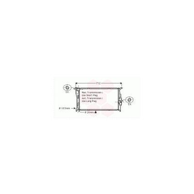 VAN WEZEL Radiateur refroidissement du moteur *** IR PLUS *** 06002293 International Radiators Plus