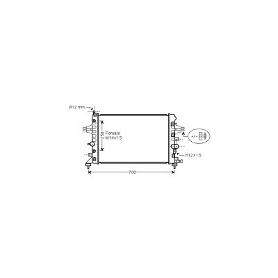 INTERNATIONAL RADIATORS PLUS Radiateur refroidissement du moteur *** IR PLUS *** 37002482  