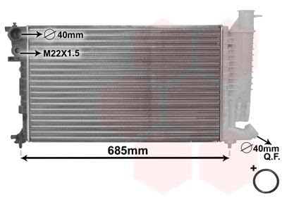 VAN WEZEL Radiateur refroidissement du moteur *** IR PLUS *** 40002141 International Radiators Plus 