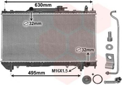 VAN WEZEL Radiateur refroidissement du moteur *** IR PLUS *** 53002240 International Radiators Plus 
