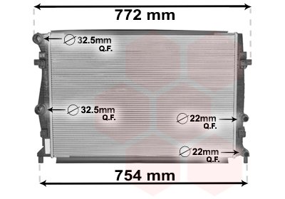VAN WEZEL Radiateur refroidissement du moteur *** IR PLUS *** 58002343 International Radiators Plus