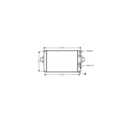 AVA DEUTSCHLAND GMBH Radiateur refroidissement du moteur IV2022 Ava Quality Cooling