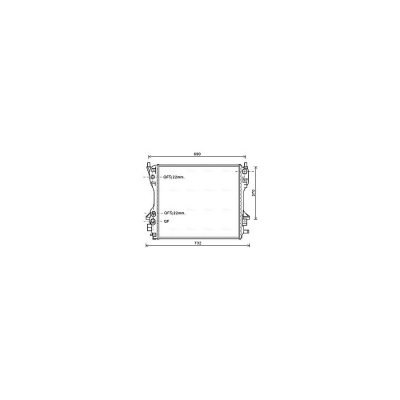 AVA DEUTSCHLAND GMBH Radiateur refroidissement du moteur JR2049 Ava Quality Cooling