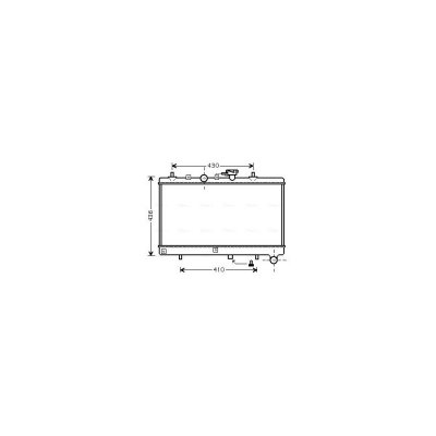 AVA QUALITY COOLING Radiateur refroidissement du moteur KA2054 