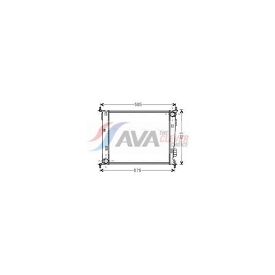 AVA DEUTSCHLAND GMBH Radiateur refroidissement du moteur KA2135 Ava Quality Cooling