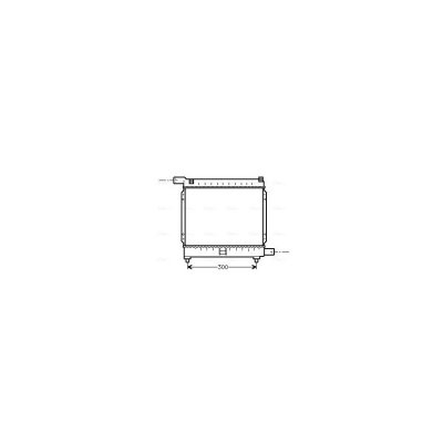 AVA DEUTSCHLAND GMBH Radiateur refroidissement du moteur MS2039 Ava Quality Cooling
