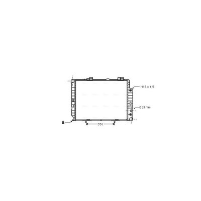 AVA DEUTSCHLAND GMBH Radiateur refroidissement du moteur MSA2283 Ava Quality Cooling
